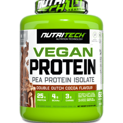 Vegan Protein - Single Source Pea protein Isolate - 2Kg - Cocoa Dutch Chocolate Flavour