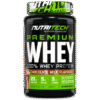 NutriTech Premium Whey Protein 908g tub, chocolate milk flavour