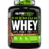 NutriTech Premium Whey Protein 2kg tub, chocolate milk flavour