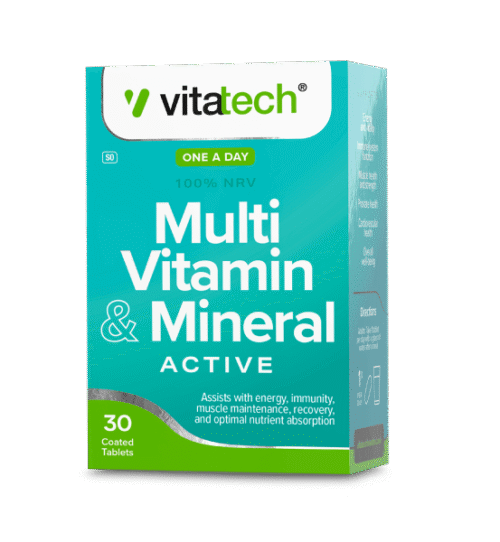 VITATECH MULTIVITAMIN AND MINERAL ACTIVE TABLETS