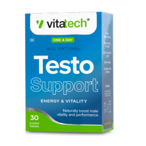 Vitatech Testo Support tablets male performance supplement.