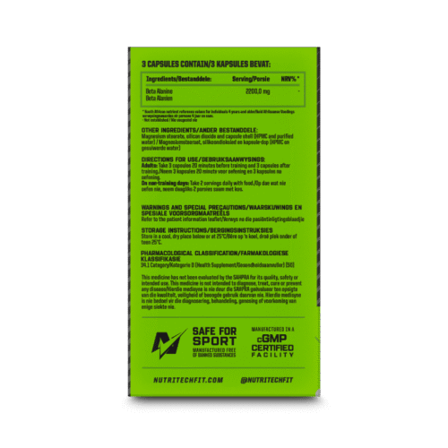 nutritech beta alanine capsules