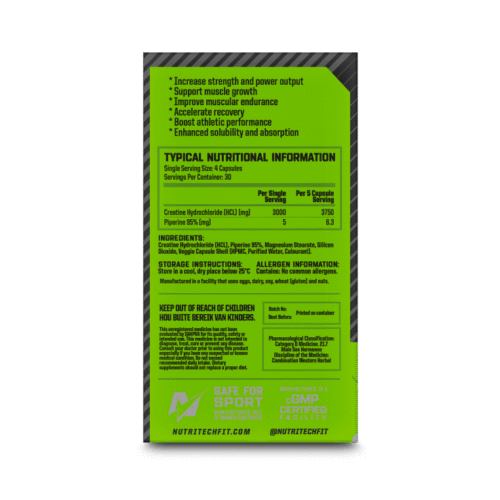 nutritech creatine hcl capsules