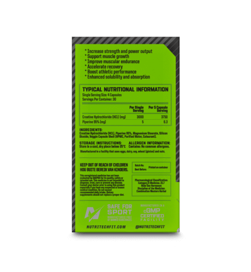 nutritech creatine hcl capsules
