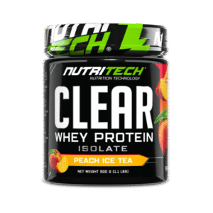 nutritech clear whey protein isolate peach ice tea